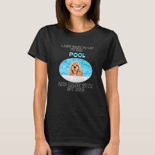 T-shirt Pose Par Piscine Et Hang W American Cocker Spaniel