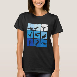 T-shirt Poses de Break Dance - Hip Hop Old School 80s 90s