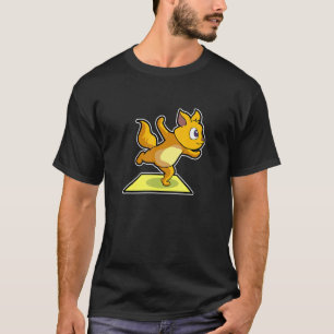 T-shirt Poses de yoga de chat paresseux Sports Gymnastique
