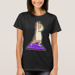 T-shirt Poses de yoga de hamster Sport Gymnastique Batteme