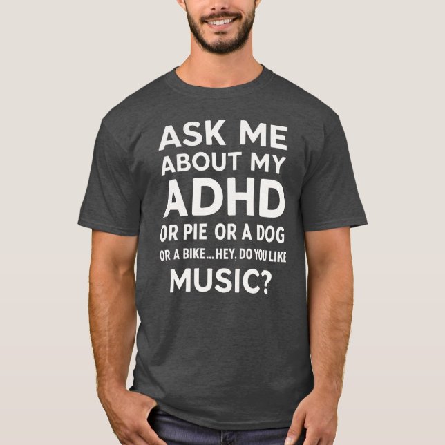 T-shirt Posez-moi des questions sur ma sensibilisation au  (Devant)