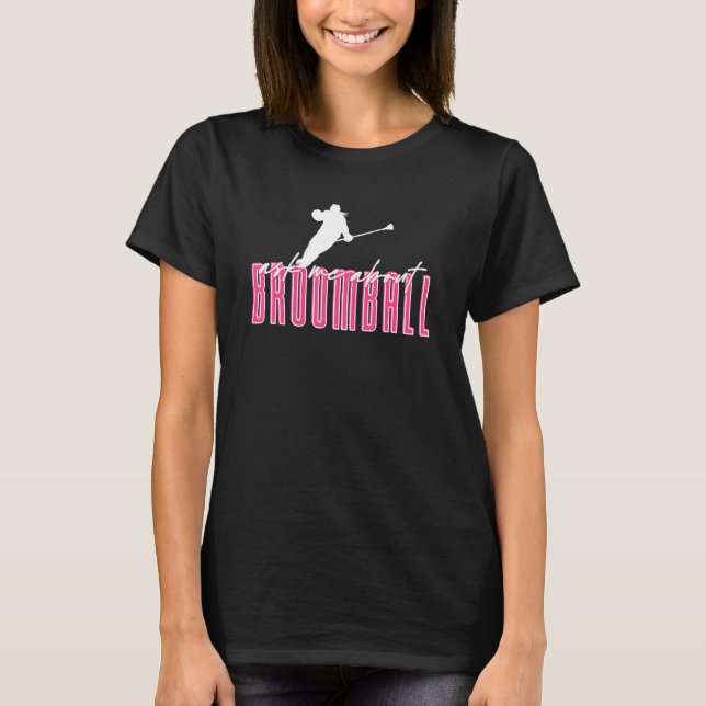 T-shirt Posez-moi la question sur Broomball Winter Team Sp (Devant)