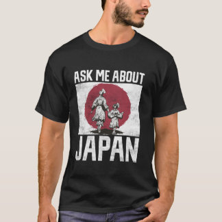 T-shirt Posez-moi une question sur le Japon Japonais Long