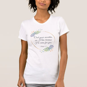 T-shirt Posez vos angoisses sur Lui 1 Pierre 5:7
