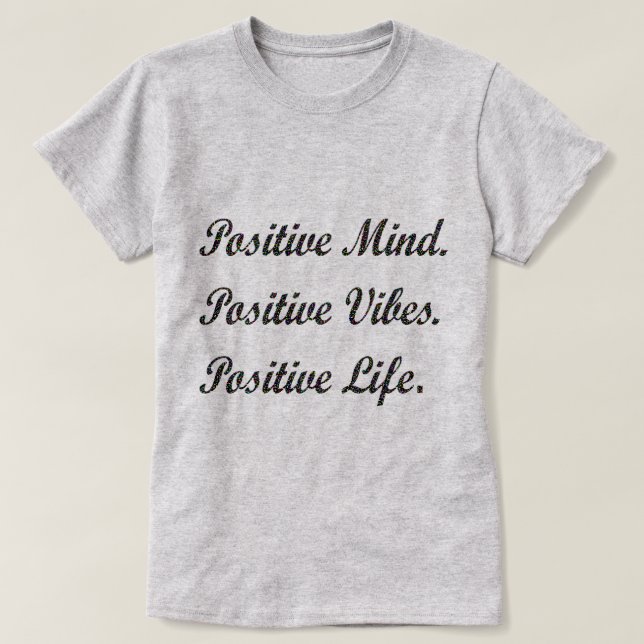 T-shirt positif de la vie de vibraphone positif (Design devant)