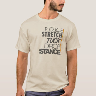 T-SHIRT POSITION -2- DE BAISSE DE REPLI DE BOUT DROIT DE