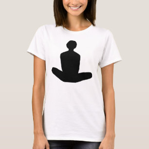 T-shirt Position de Lotus dans le graphique noir