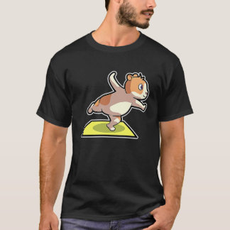 T-shirt Positions de yoga de hamster Sport Gymnastique Bat