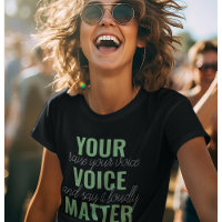 Positive Green Your Voice Matter Motivation Citati