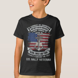 T-shirt Possédez à jamais le titre de marin vétéran naval