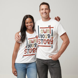 T-shirt Possédez Votre Histoire – Conception de Typographi