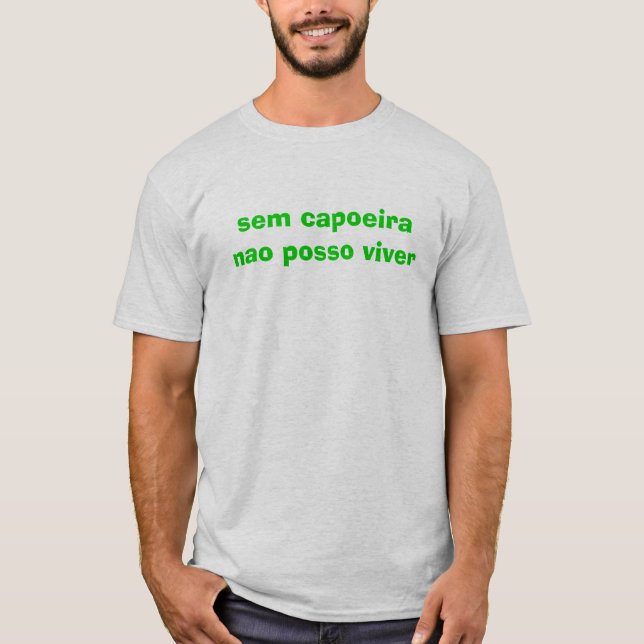 T-shirt posso viver d'Ordonnateur national de capoeira des (Devant)