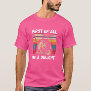 T-shirt Possum D'Abord Je Suis Un Délice Sarcastique En Co