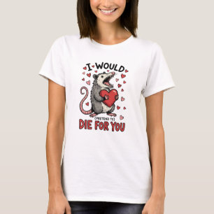 T-shirt Possum drôle de la Saint-Valentin