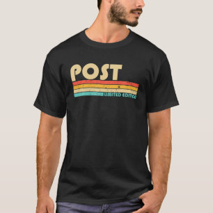 T-shirt POST Nom de famille Funny Retro Vintage 80S 90S An