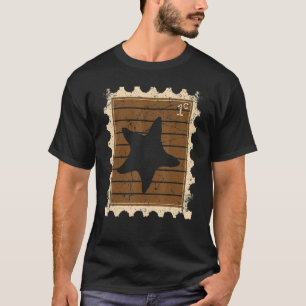 T-shirt Postage Stamp With A Starfish