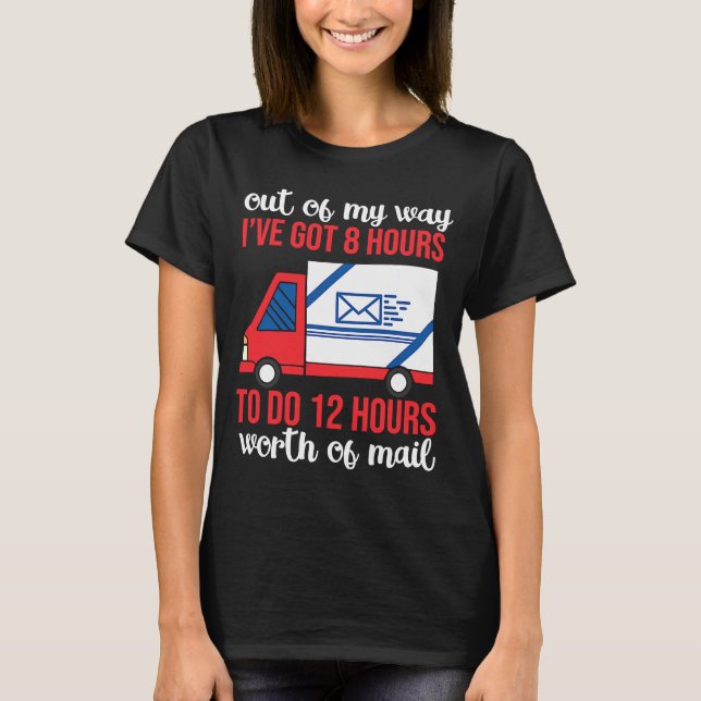 T-shirt Postal Mailman de la tenue de poste branchée (Devant)