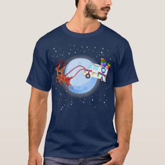 T-shirt Postal Worker Christmas Mail Truck Funny Mailman