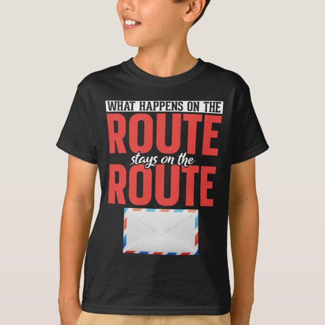 T-shirt Postal Worker Funny Mail Carrier (Devant)