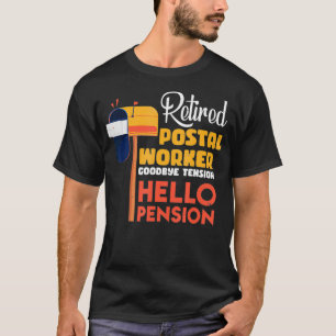 T-shirt Postal Worker Retirement Gifts Funny Retired Posta