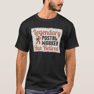 T-shirt Postal Worker Retirement Produit actuel Boîte aux