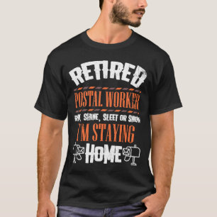 T-shirt Poste à la retraite Travailleur de la poste Employ