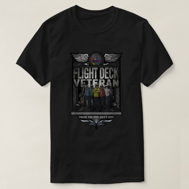 T-shirt Poste de pilotage V des porte-avions de la marine  (Design devant)