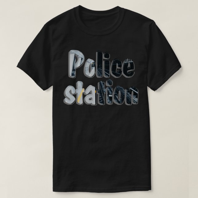 T-shirt Poste de police (Design devant)