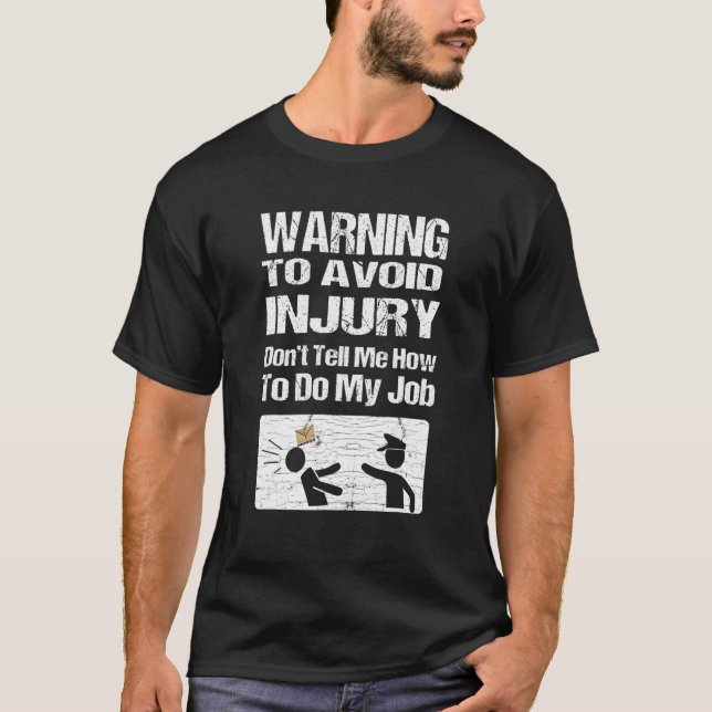 T-shirt Poste de travail livreur (Devant)