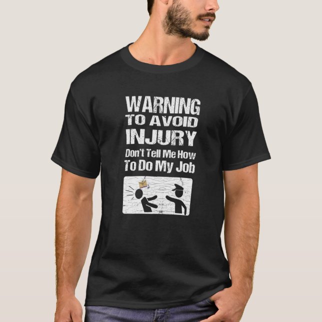 T-shirt Poste de travail livreur (Devant)