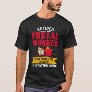 T-shirt Poste retraité Travailleur de la poste Retraite Po