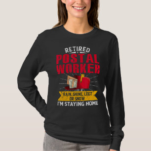 T-shirt Poste retraité Travailleur de la poste Retraite Po