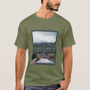 T-shirt Poster Art de l'État de Washington