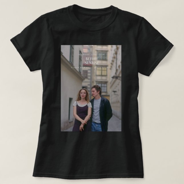 T-shirt Poster avant le lever du soleil (Design devant)