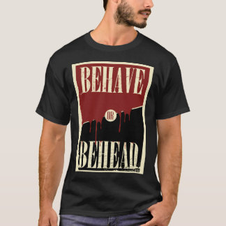 T-shirt Poster Comportement Ou Tête