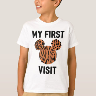 T-shirt Poster de animal Mickey   Ma première visite T-shi