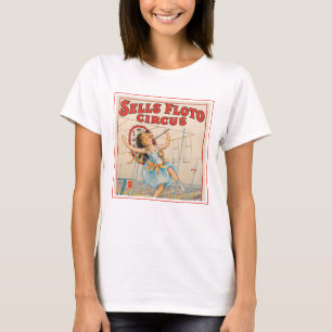 T-shirt Poster De Cirque De Marcheur À Cordes Serrées Avec