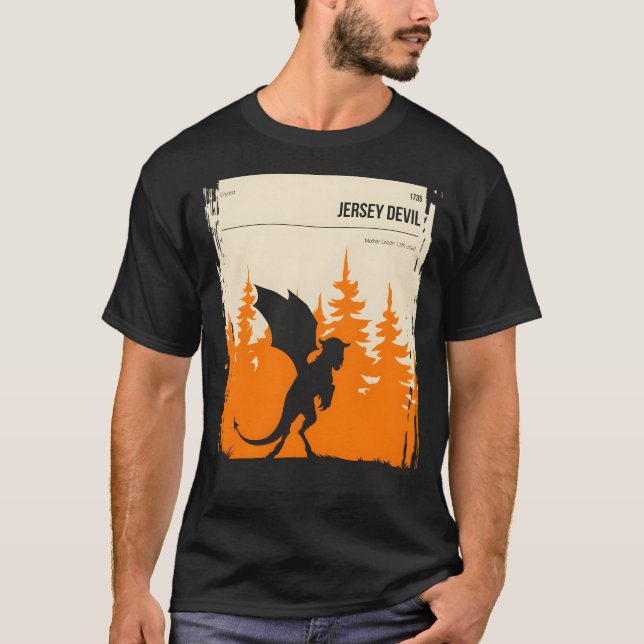 T-shirt Poster de couverture de livre de Jersey Devil Cryp (Devant)