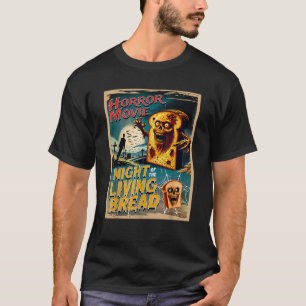 T-shirt Poster de film d'horreur Zombie vintage Nuit du Li