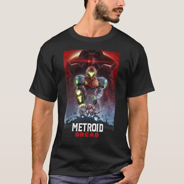 T-shirt Poster de jeu Metroid Dread Galactic Group (Devant)