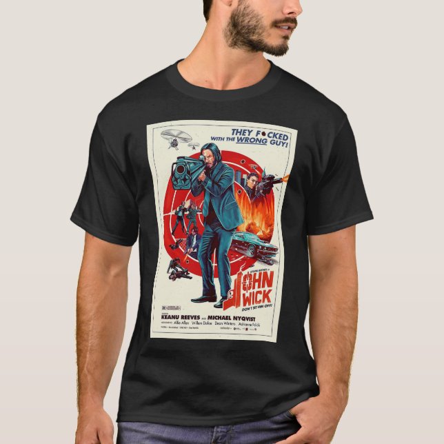 T-shirt Poster de John Wick (Devant)