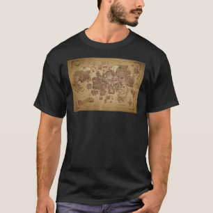 T-shirt Poster de la carte Runescape Gielinor