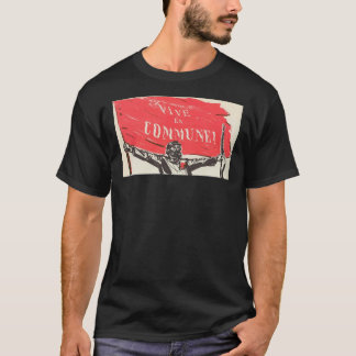 T-shirt Poster de la commune de Paris - Carte postale Vive