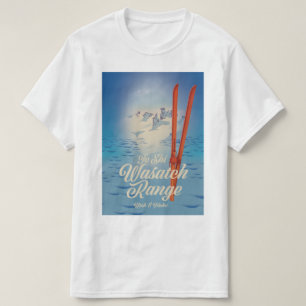 T-shirt Poster de la gamme Wasatch Utah & Idaho