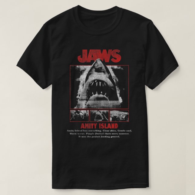 T-shirt Poster de la pop vidéo de Jaws (Design devant)