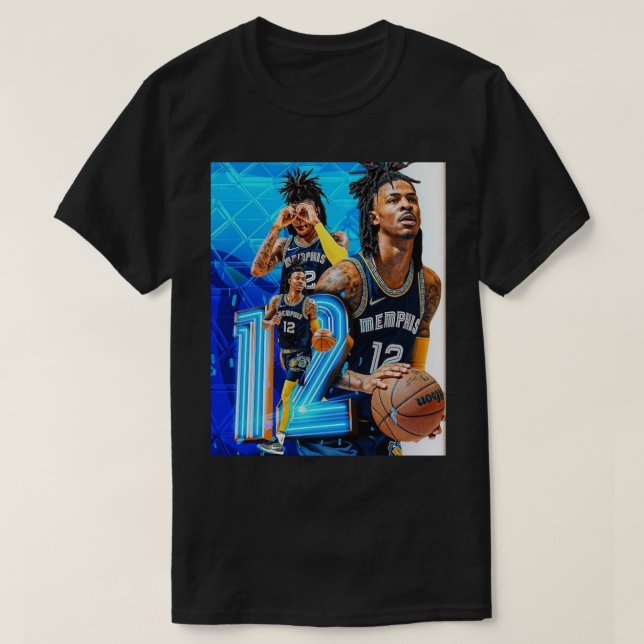 T-shirt Poster de l'affiche Ja Morant Dunk (Design devant)
