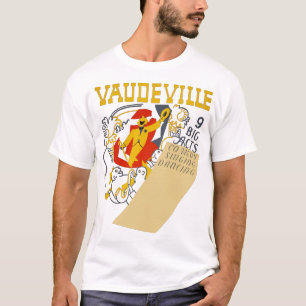 T-shirt Poster de l'exposition Vintage Vaudeville Art Abst