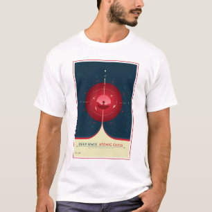T-shirt Poster de l'horloge atomique Deep Space, version r