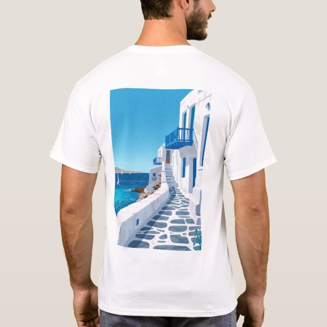 T-shirt Poster de Mykonos (Dos)