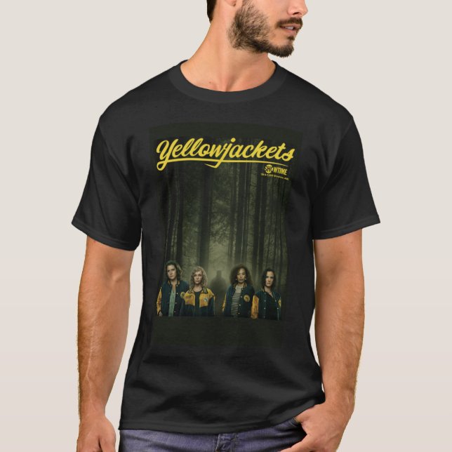 T-shirt Poster de personnage de gilets jaunes (Devant)
